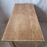 Commode en chene brut
