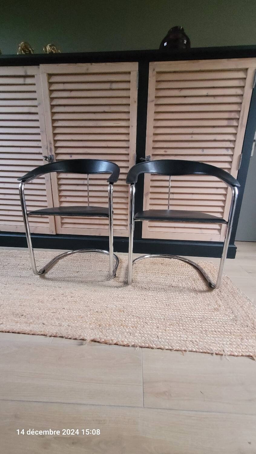 2 Canasta chairs by Arrben Italy