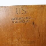 Pair of folding wooden chairs US ARMY World War II