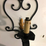 Wrought iron wall lamp