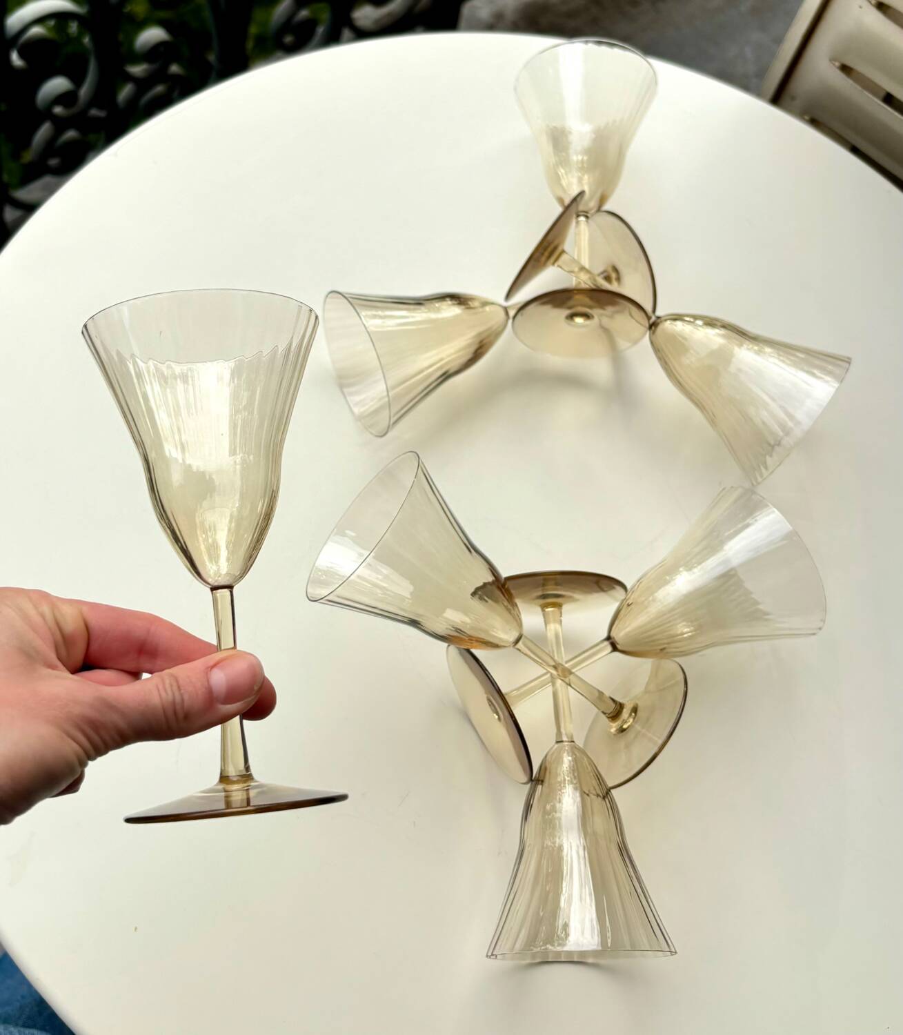 Verres style Gallée