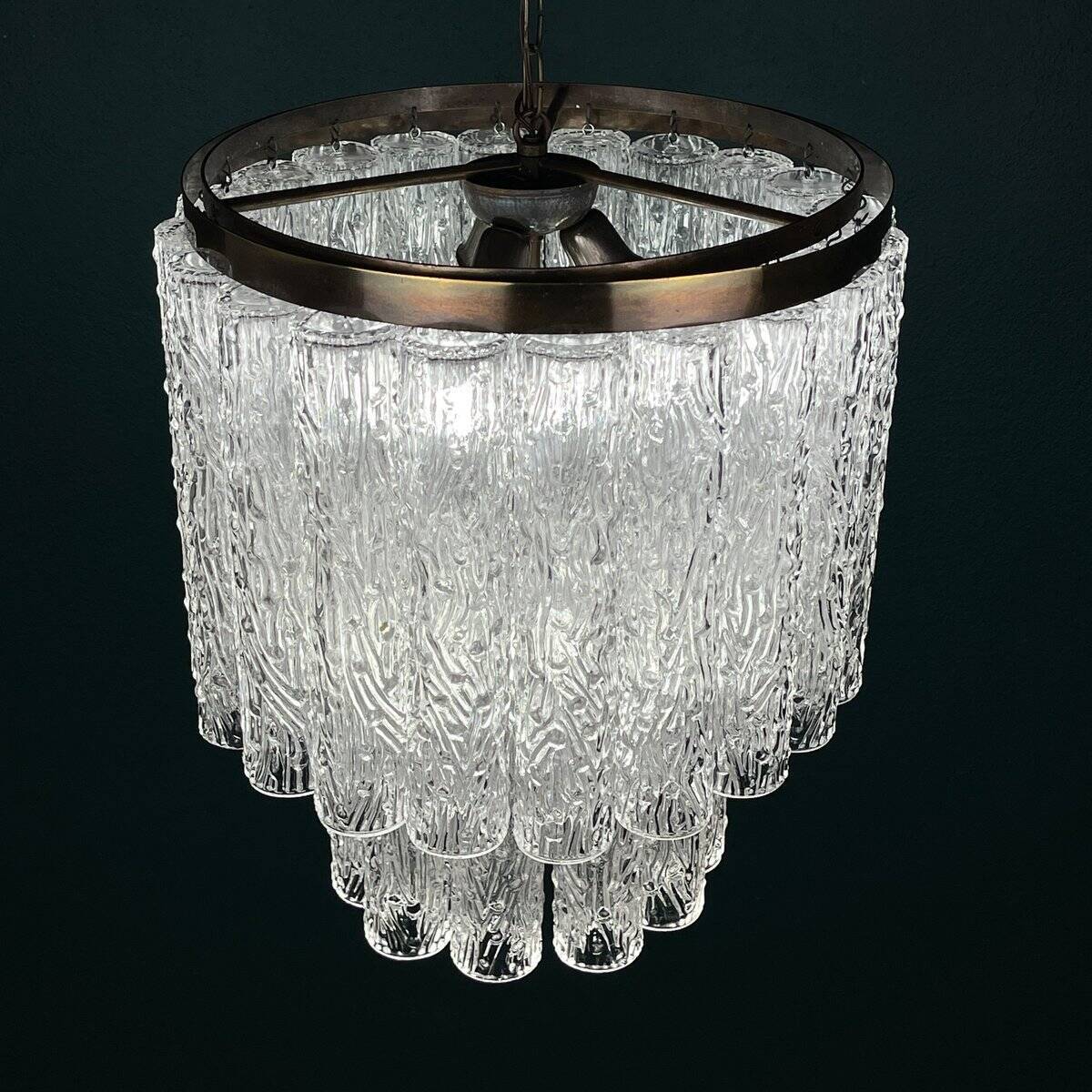 Murano glass chandelier by Venini, Italy, 1960s