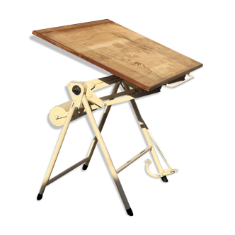 Table à dessin industrielle vintage Heliolithe