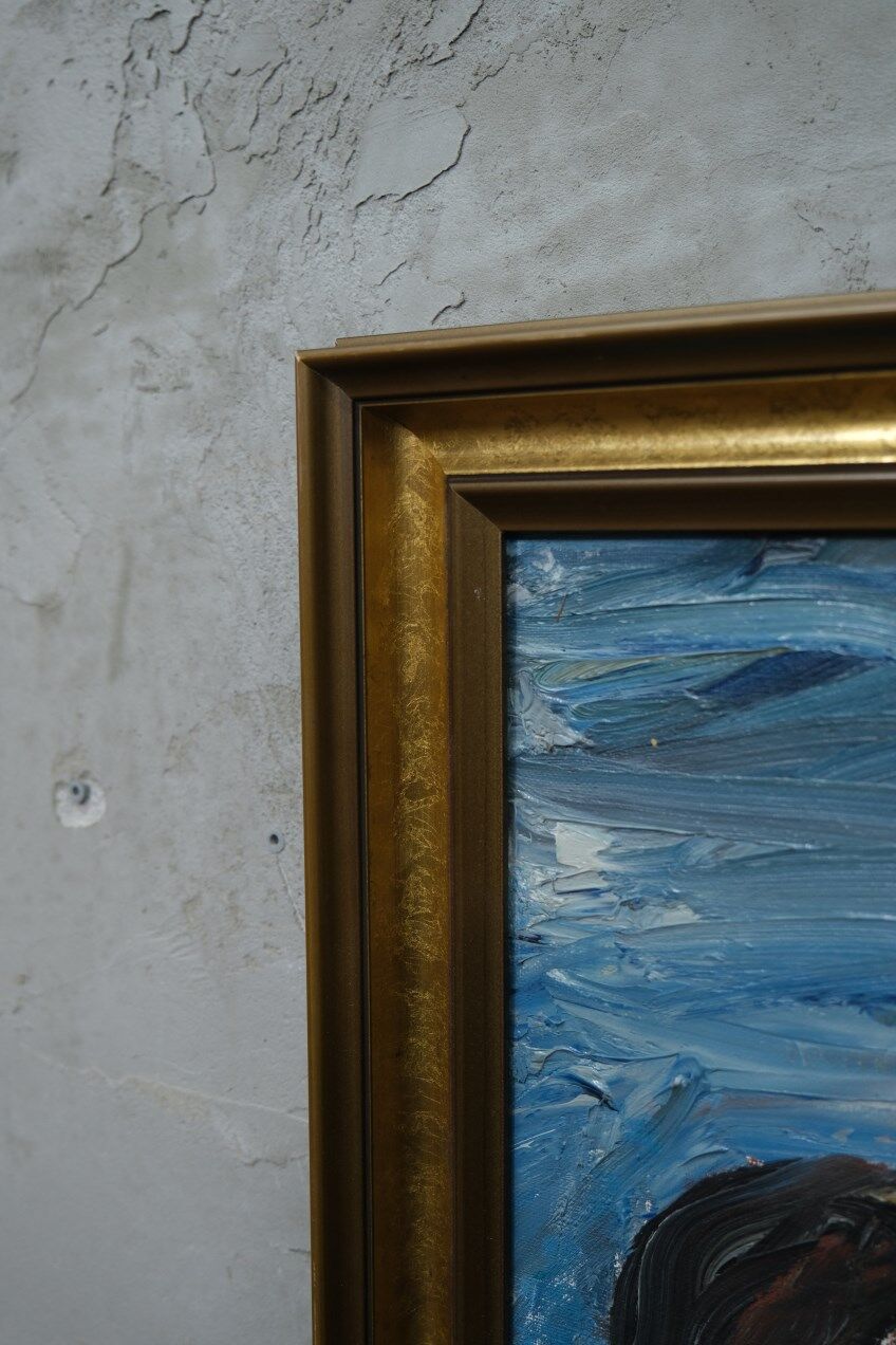 Fishermen, 1960s, oil on canvas, framed, Einar Emland (1916-1994)