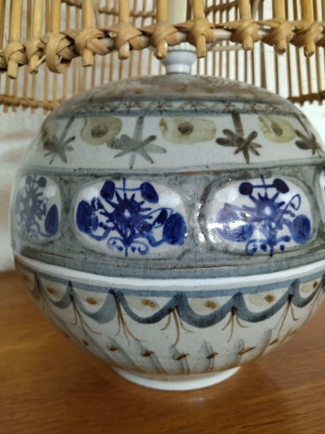 Pied de lampe vintage par Helguen Keraluc
