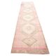 3x13 Pink & Brown Long Classic Vintage Runner Rug, 92x415Cm