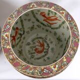 Pair fish aquarium - chinese porcelain - cloisonné enamel - canton - epoch: xxth century