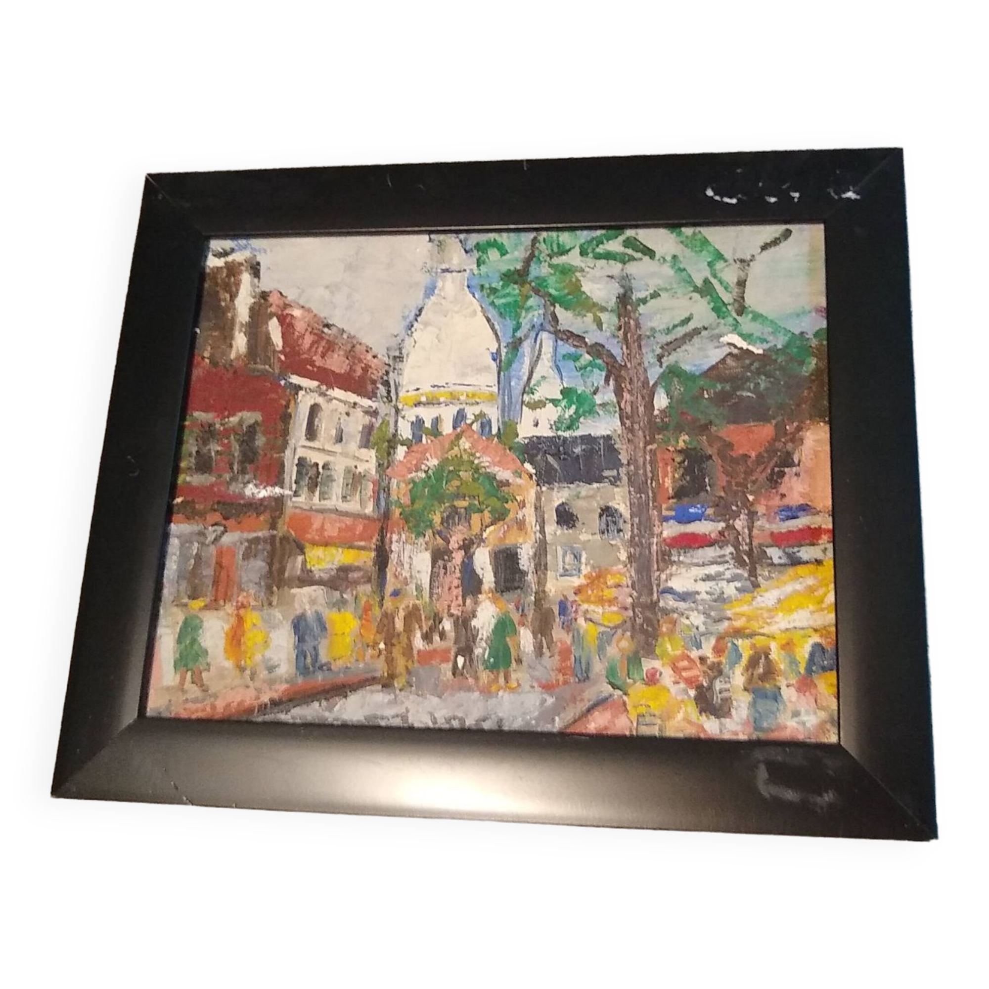 Montmartre hst signed, framed 18 x 23