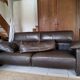 3 seater leather sofa