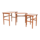 Mid-Century Danish Teak Nesting Tables, Set of 3