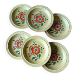 6 K&G Luneville French ceramic soup plates, Ø 22.8 cm