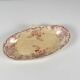 Oval dish with side handle KG Lunéville Ironstone, "Fontainebleau", pink, 19th century