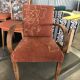 Bridge armchair from the 1940s with embroidered upholstery.