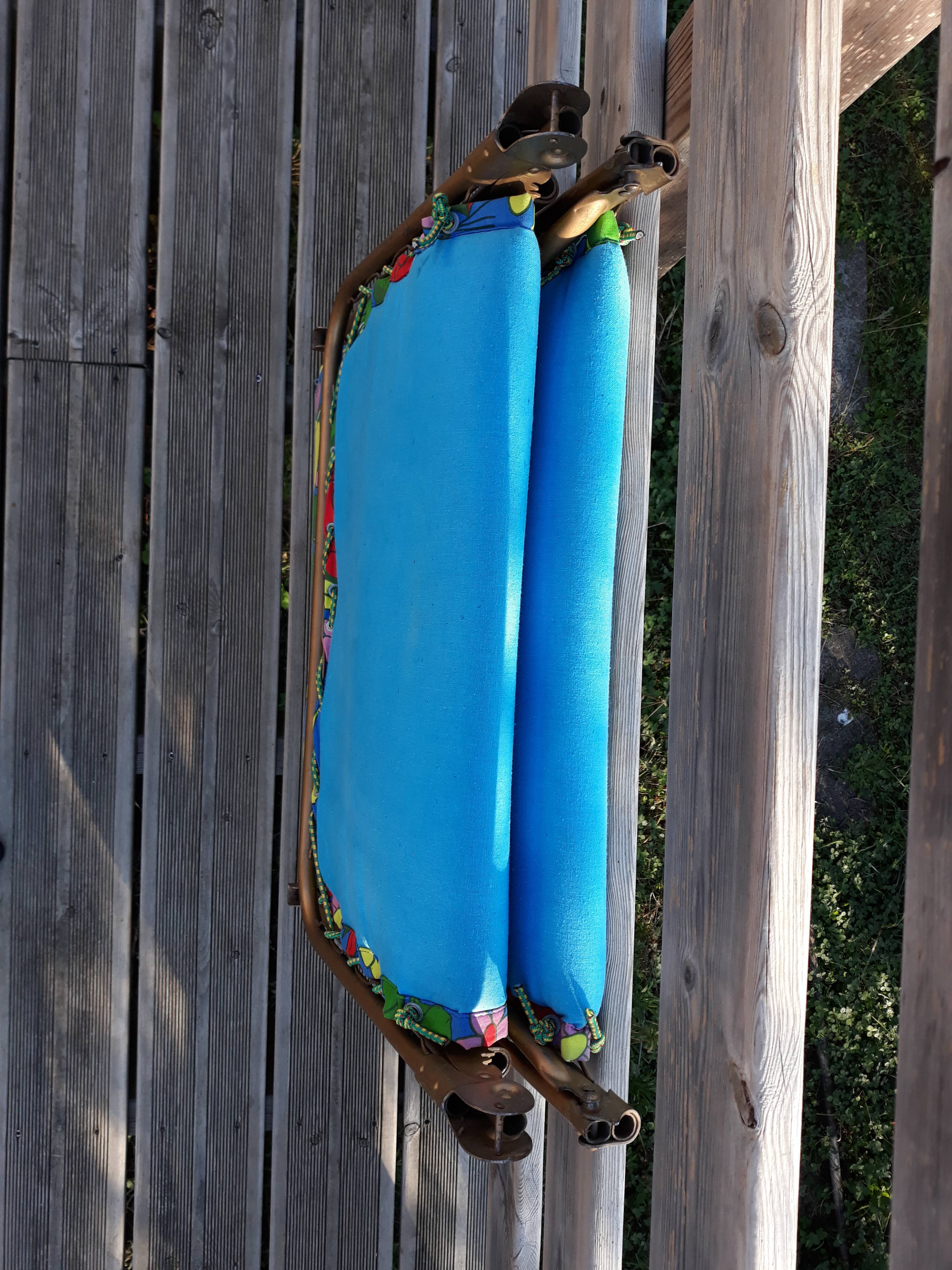 Sunbathing deckchair camp bed La Hutte