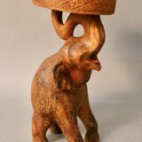 Elephant stool pedestal table