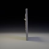 Bas-relief en plâtre d'une feuille d'acanthe