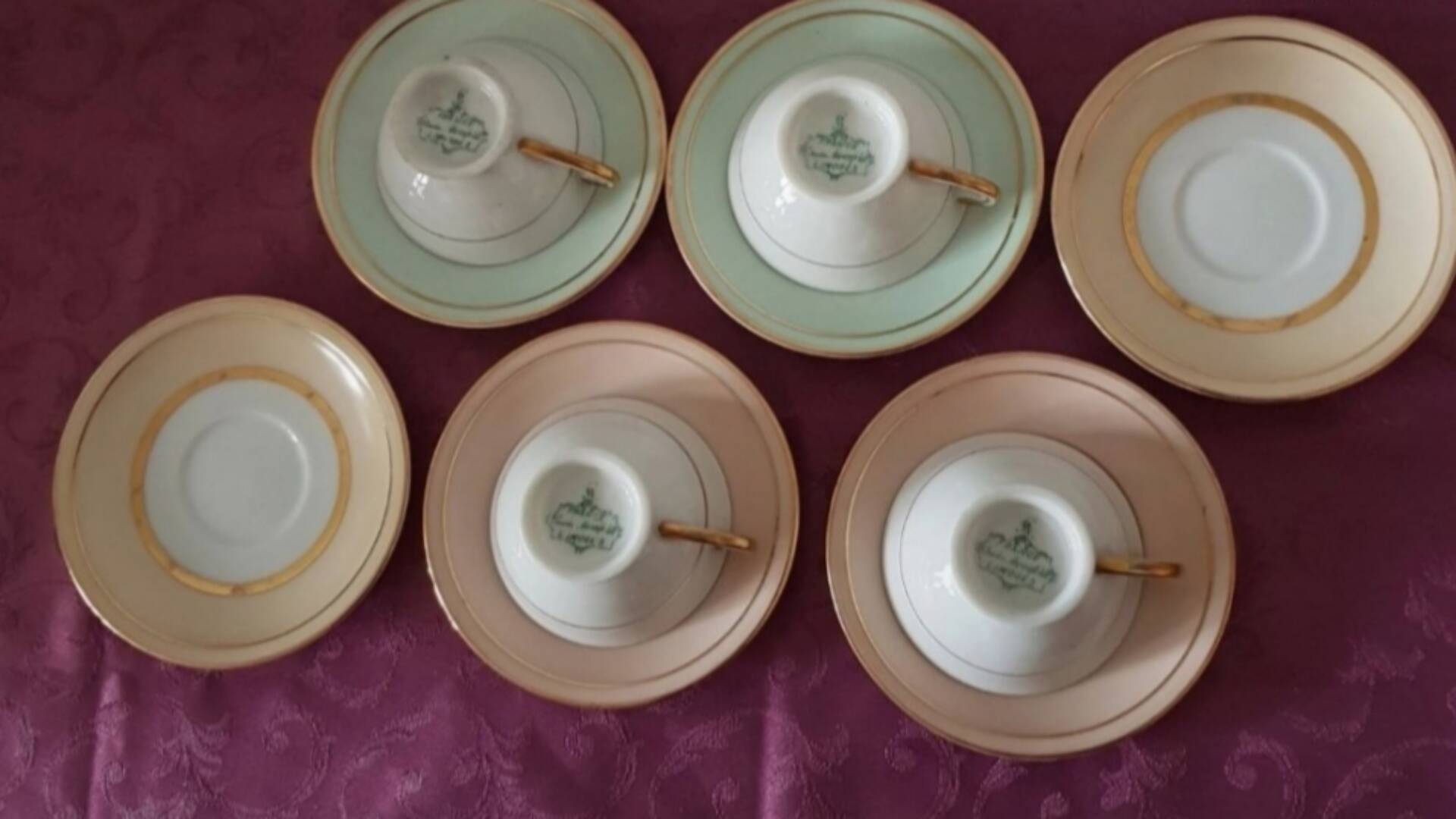 Set of 4 coffee cups from Manufacture Charles Ahrenfeldt