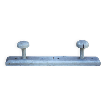 Vintage wall coat rack, wooden coat rack, wooden hooks