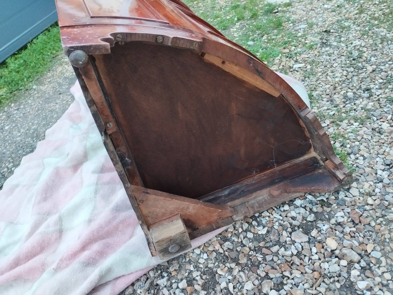 Meuble d'angle commode ancienne style louis xvi