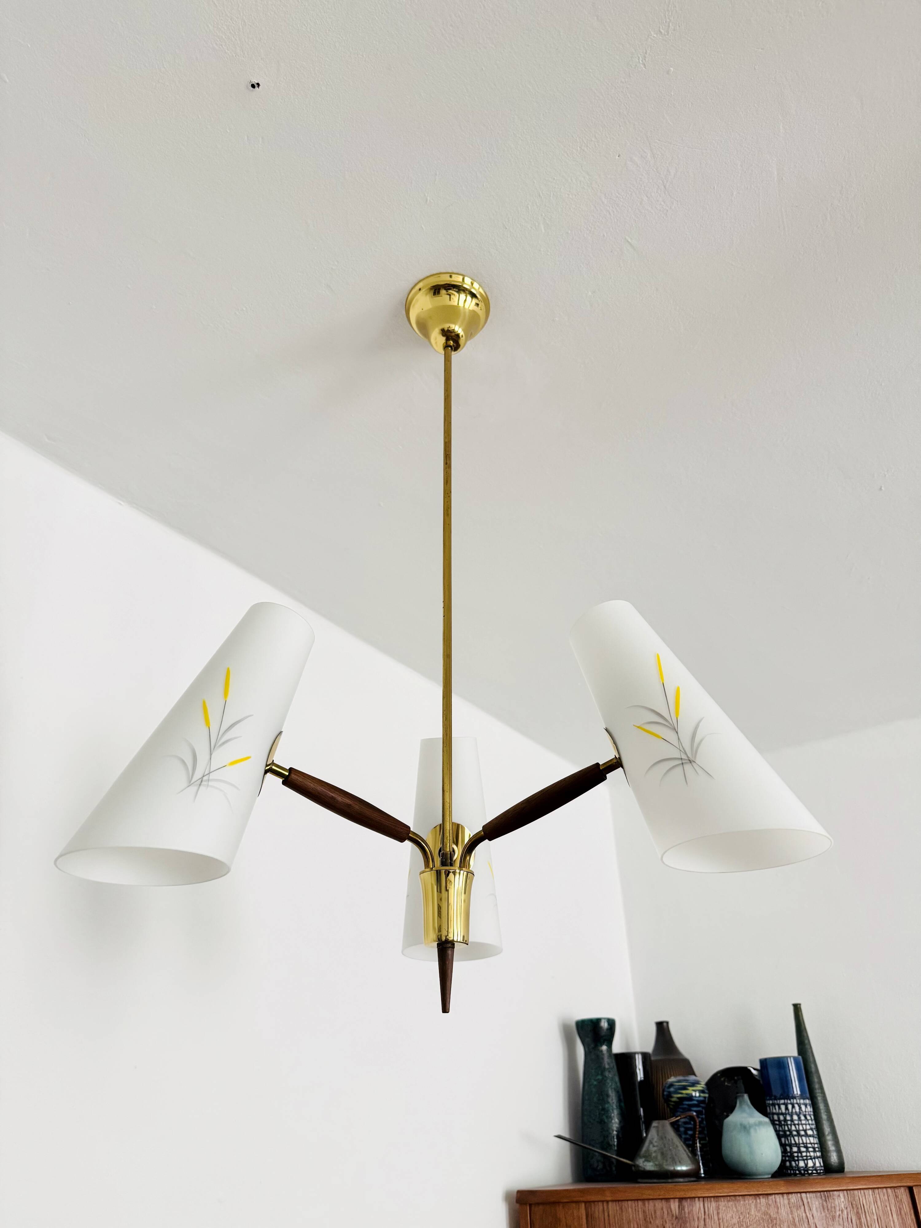 Brass Chandelier by Rupert Nikoll
