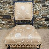 Chaise ancienne , chauffeuse fin XIXe