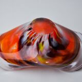 Multicolored Sommerso ashtray by seguso, murano glass, Italy, 1970