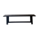 Antique black patinated wooden bench