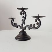 Old enamelled cast iron chandelier