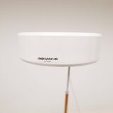 Vintage chrome leather floor lamp mid-century Atelje Lyktan, Sweden