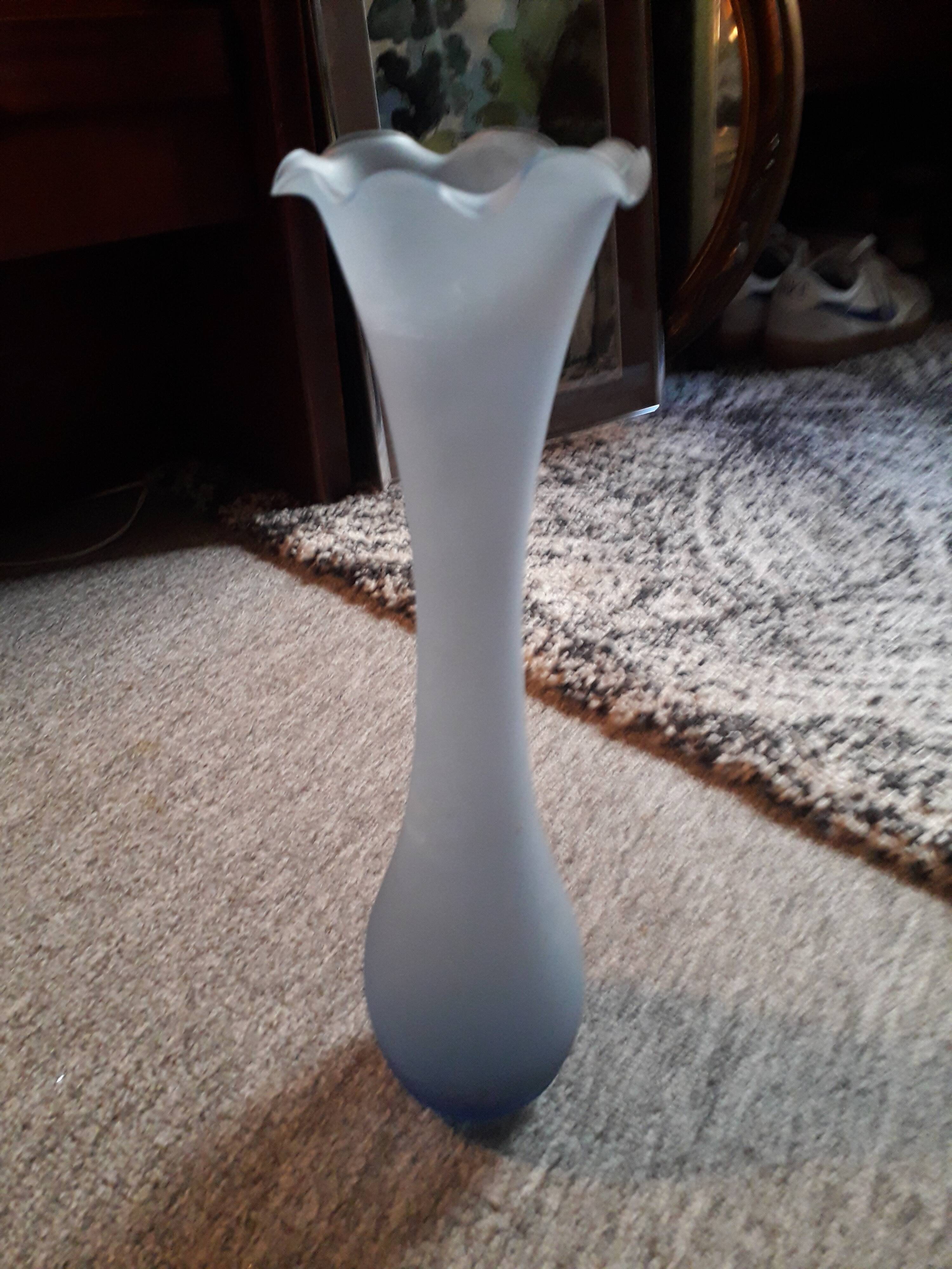 Vintage glass soliflore vase