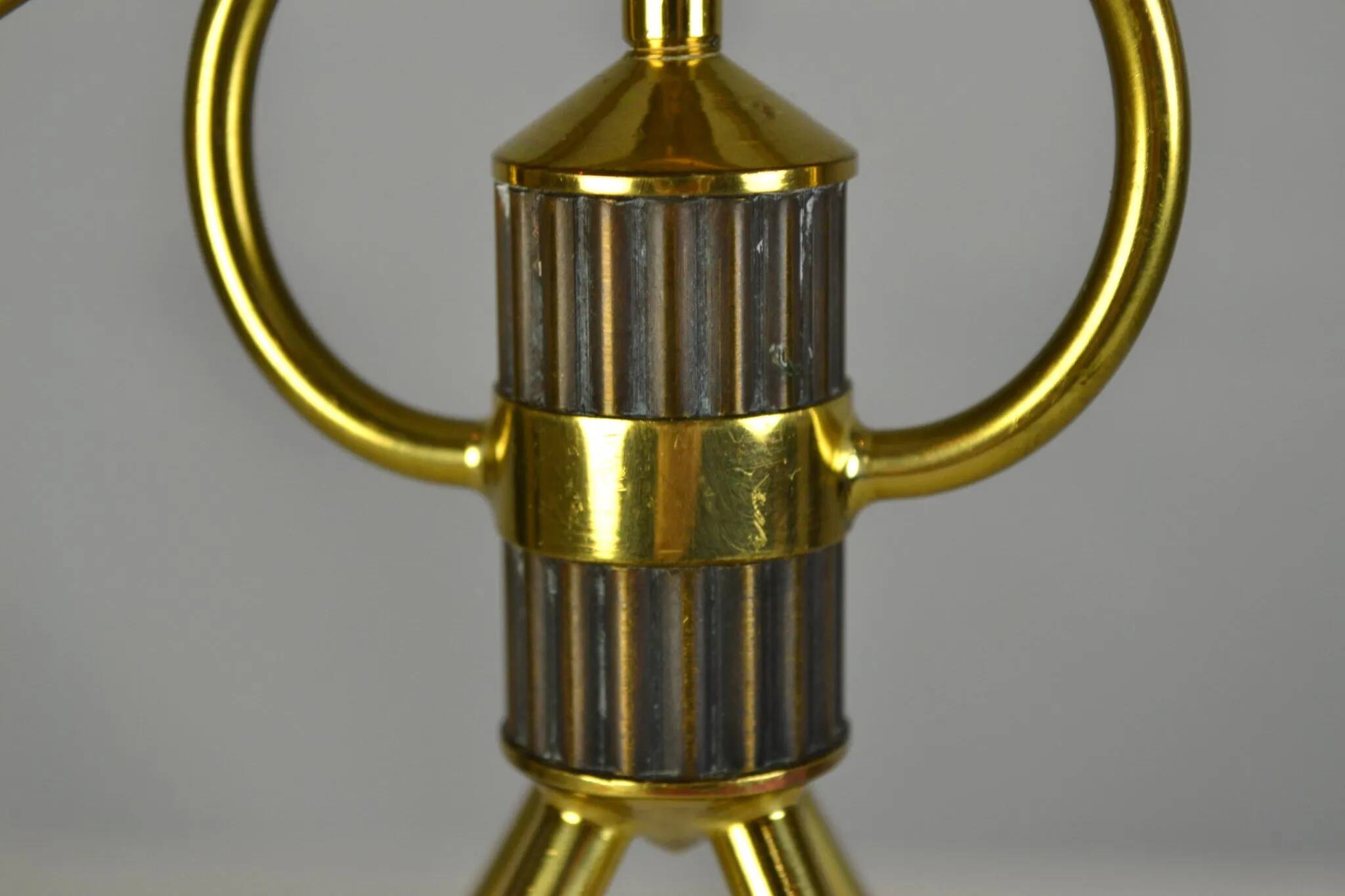 Brass candelabra by Gunnar Ander for Ystad-Metall , Sweden 1950s