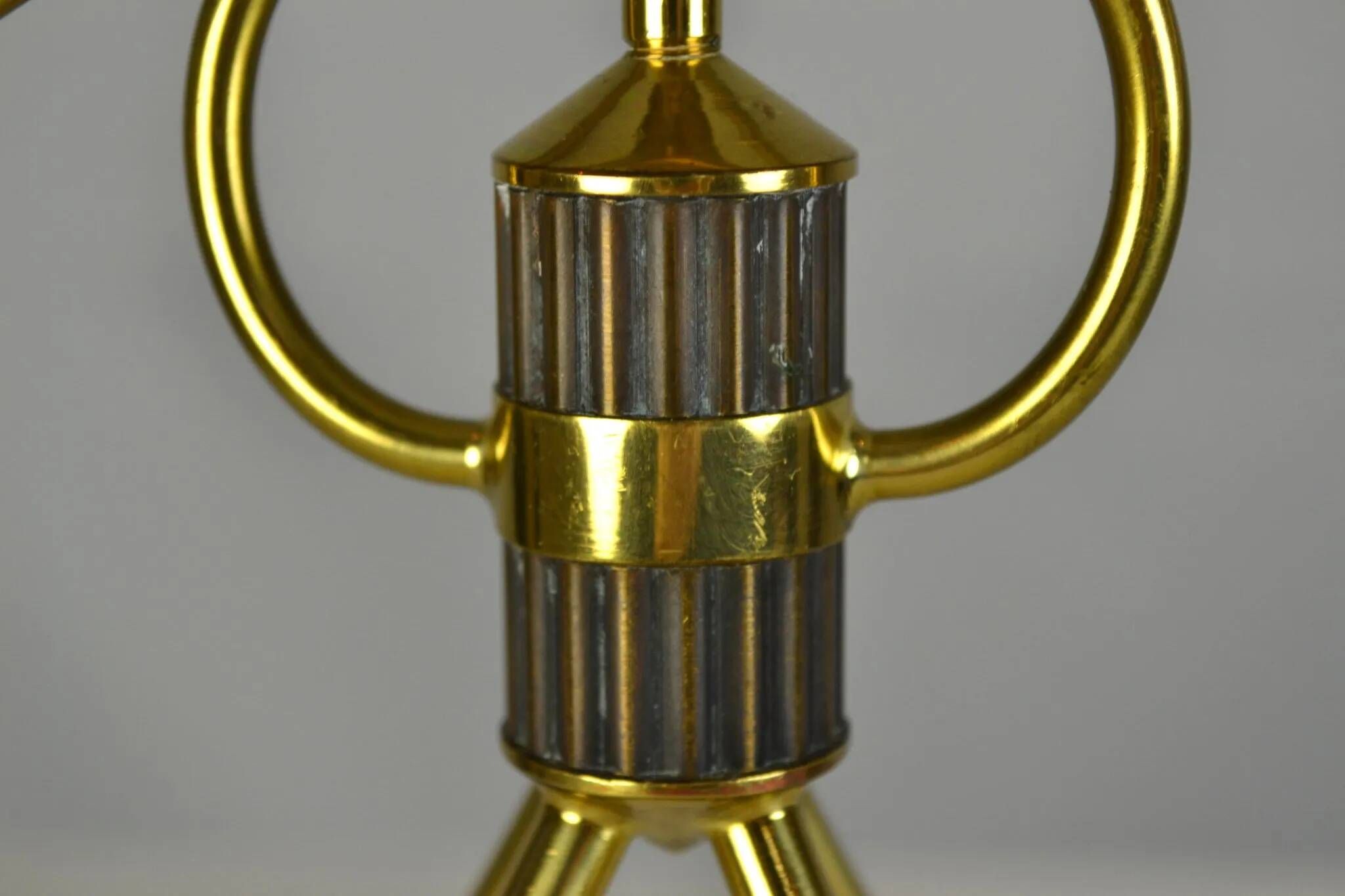 Brass candelabra by Gunnar Ander for Ystad-Metall , Sweden 1950s