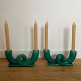Pair of Vallauris candlesticks