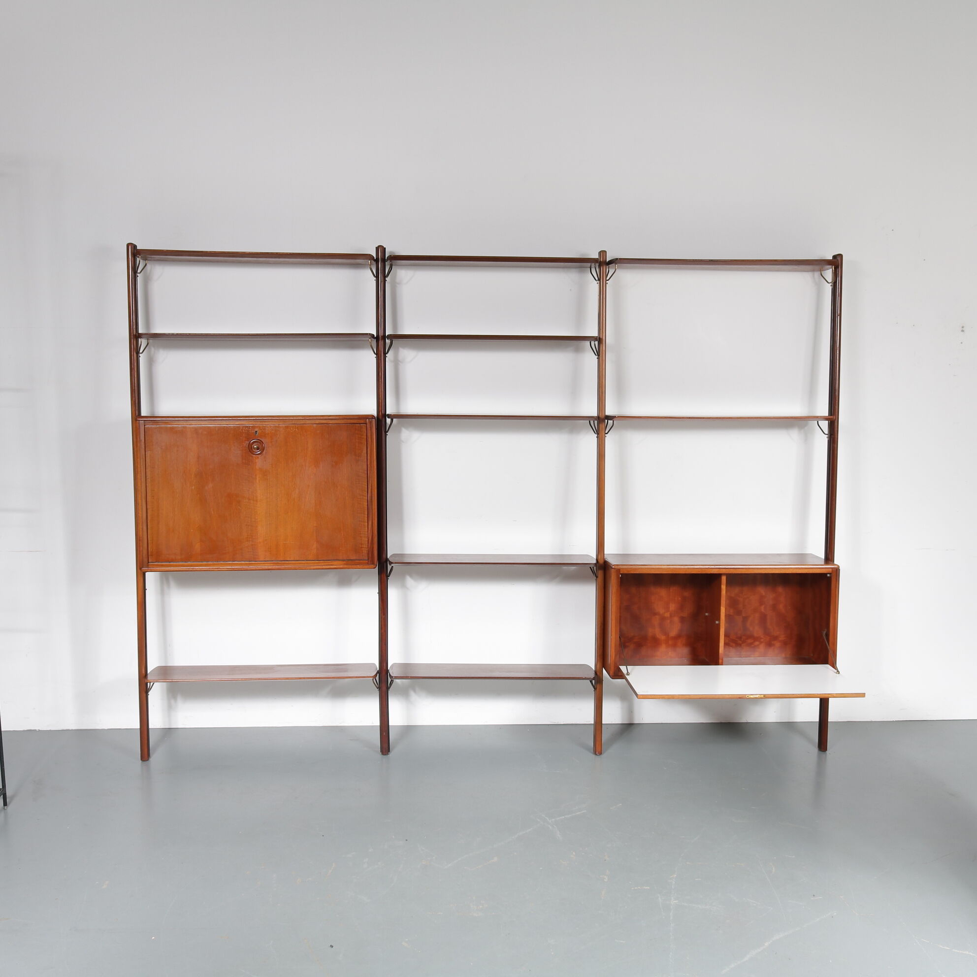 Bibliothèque conçue par William Watting, fabriqué par Scanflex Pays-Bas 1960