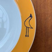 Postmodern German series of flying objects, soup plates by David Palterer and Sieger Design for Arzberg, 1990s, set of 7.