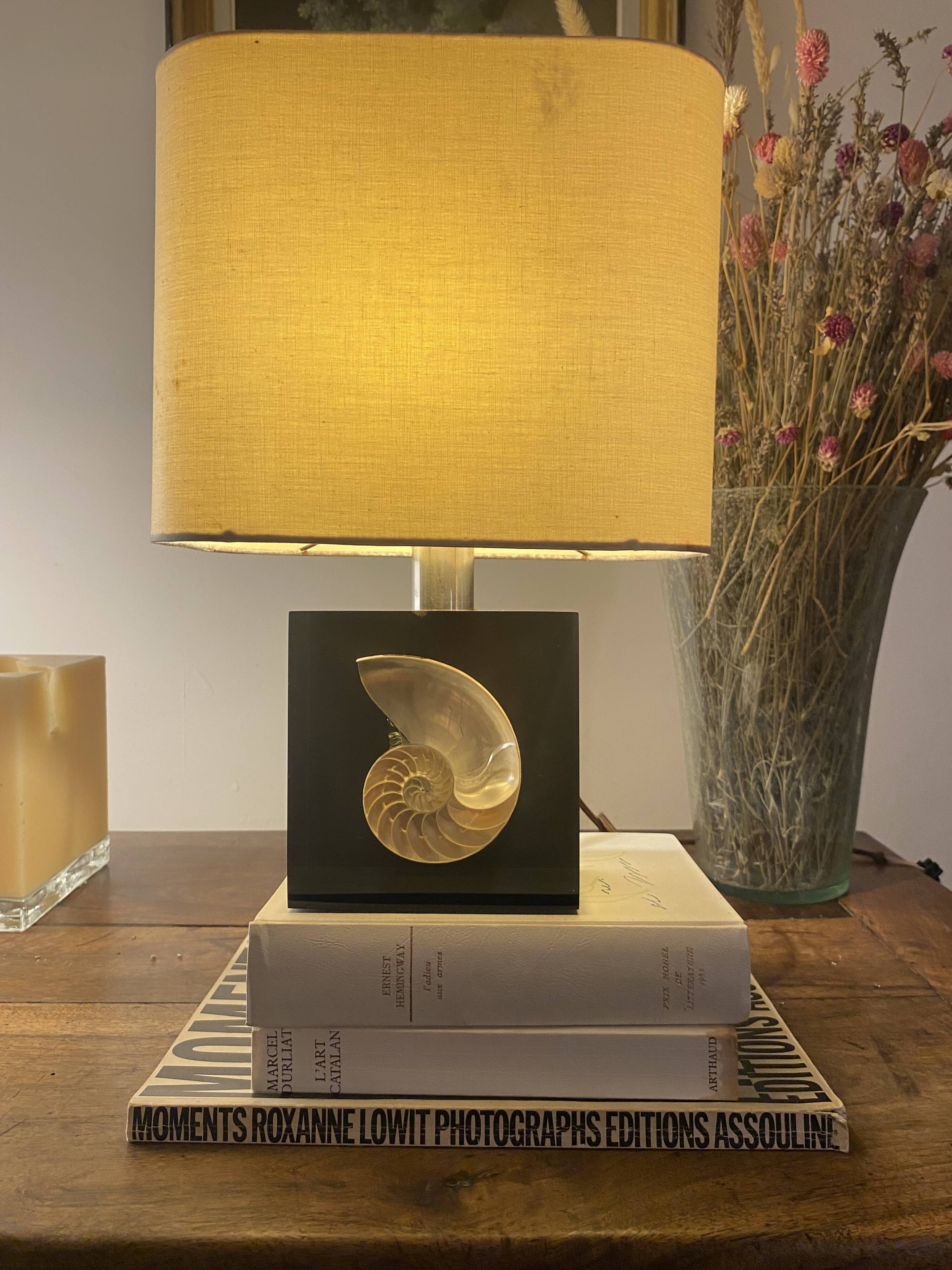 1970s lamp base, 2M fabric cable