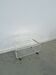 Space age plexiglas trolley met messing