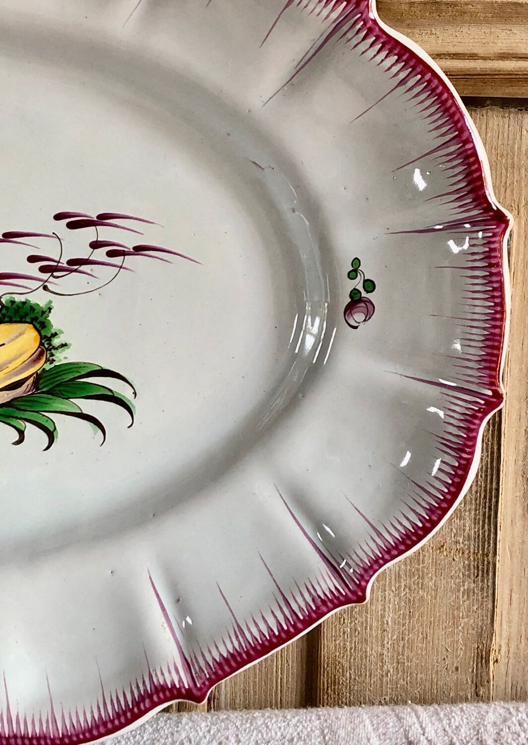 Dish Luneville XIXth