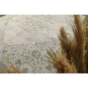 1970s Vintage Persian Handmade Wool Cotton Beige Area Rug 287x367