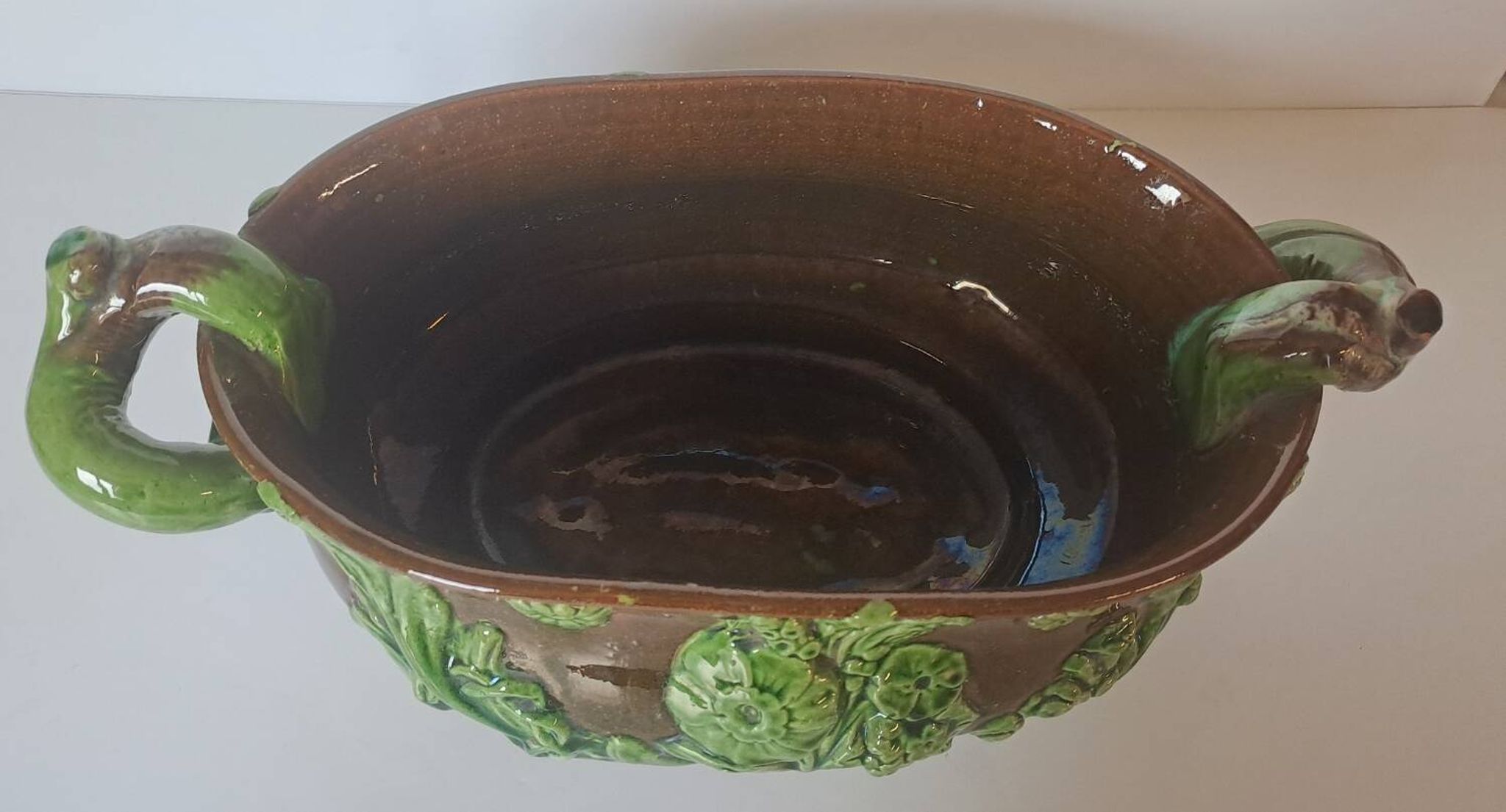 Jardinière en barbotine