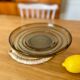 Vintage smoked glass bowl