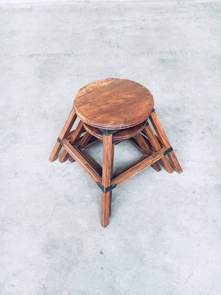 Wabi Sabi Nesting Tables, France, 1950s, Set of 3