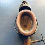 Paire d'anciennes lanternes de fiacre en cuivre vers 1900