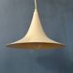 Suspension Space Age white Mid-Century witch hat shaped
