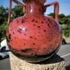 Glass paste vase with gold inclusion Daum 1930