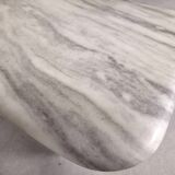 Vintage coffee table in white marble 70s