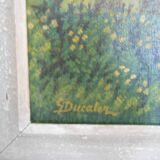 Countryside landscape, oil painting