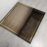 Mirror square brass design