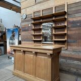 Early 20th century bar set in solid elm