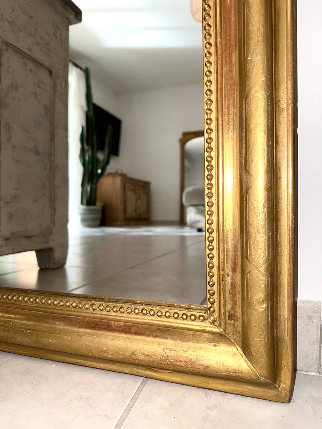 Antique Louis-Philippe mirror, 19th century